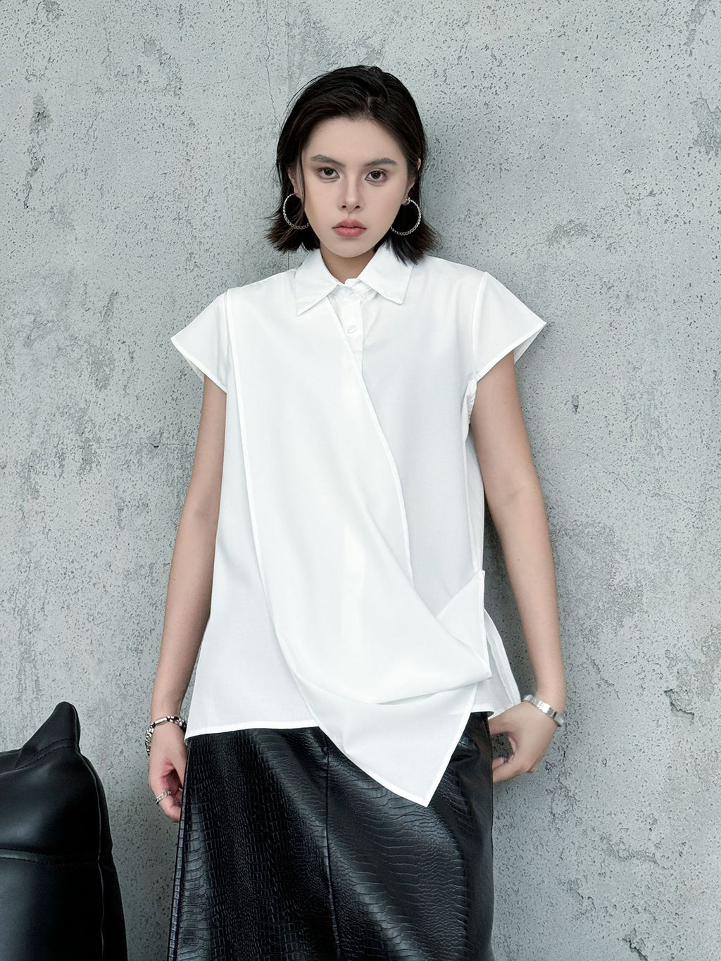 drape sleeve shirt