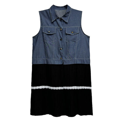 Scarf tie blouse and denim pants series 