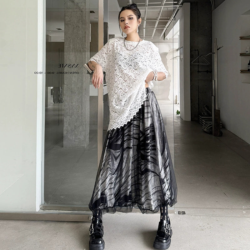 Scarf tie blouse and denim pants series 