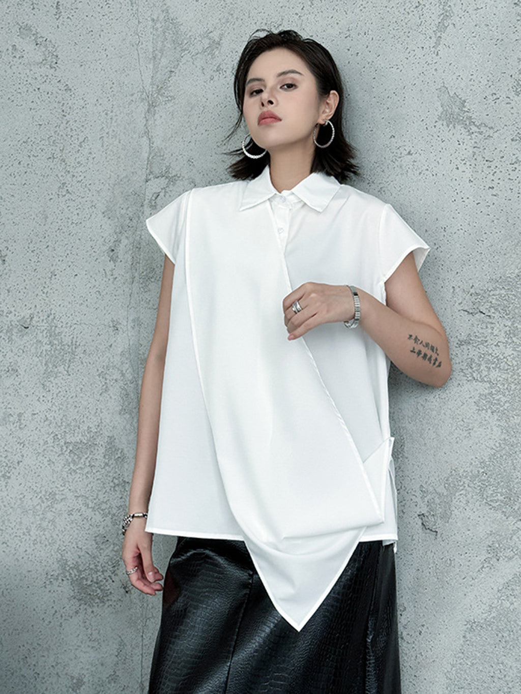 drape sleeve shirt