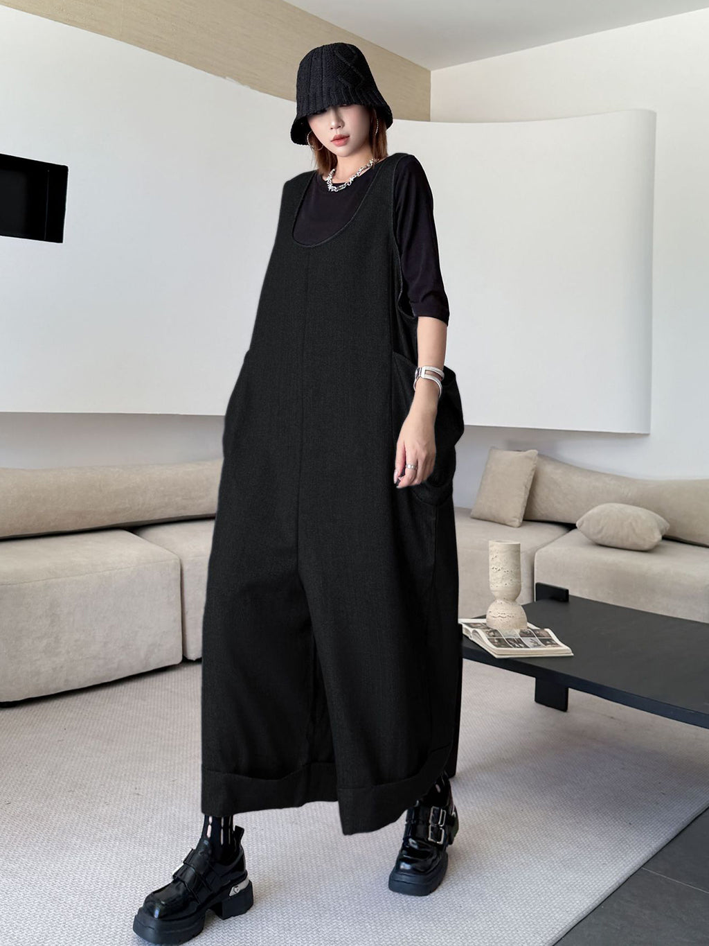Structured Pocket Jumpsuit 