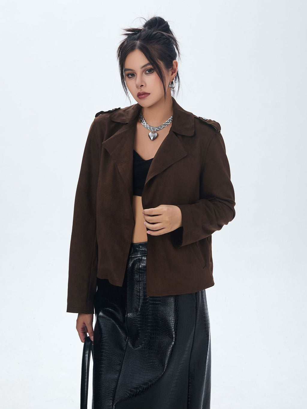 buttonless jacket 