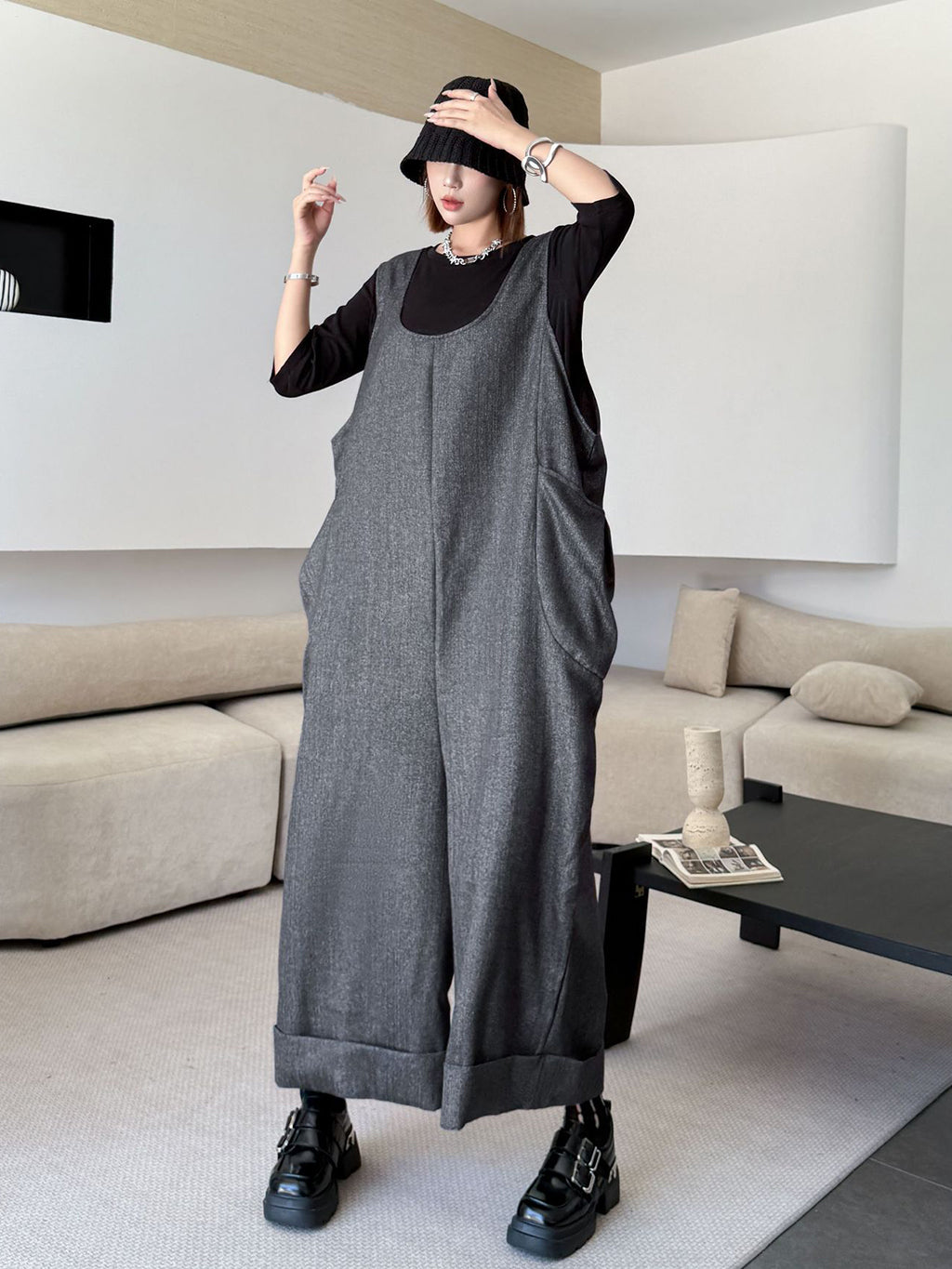 Structured Pocket Jumpsuit 