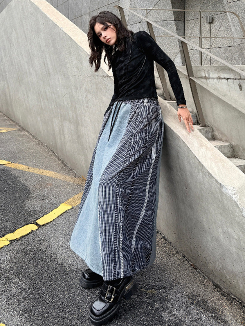 グラヴィティパネルロングスカート