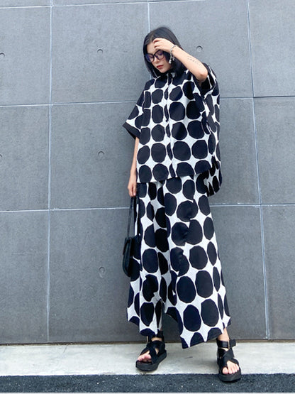 ドットブロックシャツ＆パンツ