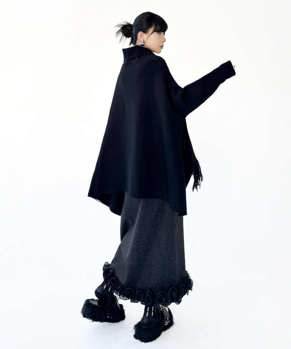 Mesh stitch top and skirt