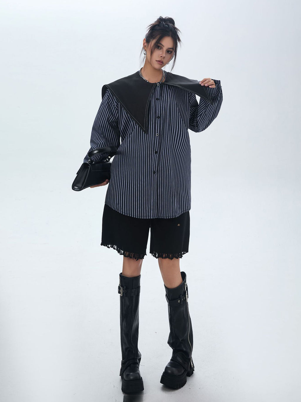 Big color block blouse 