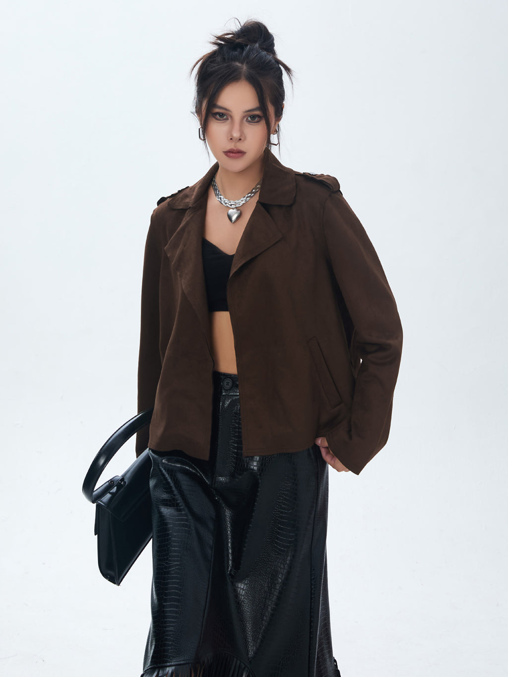 buttonless jacket 