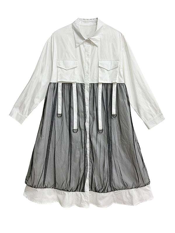 Scarf tie blouse and denim pants series 