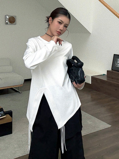 Mesh stitch top and skirt