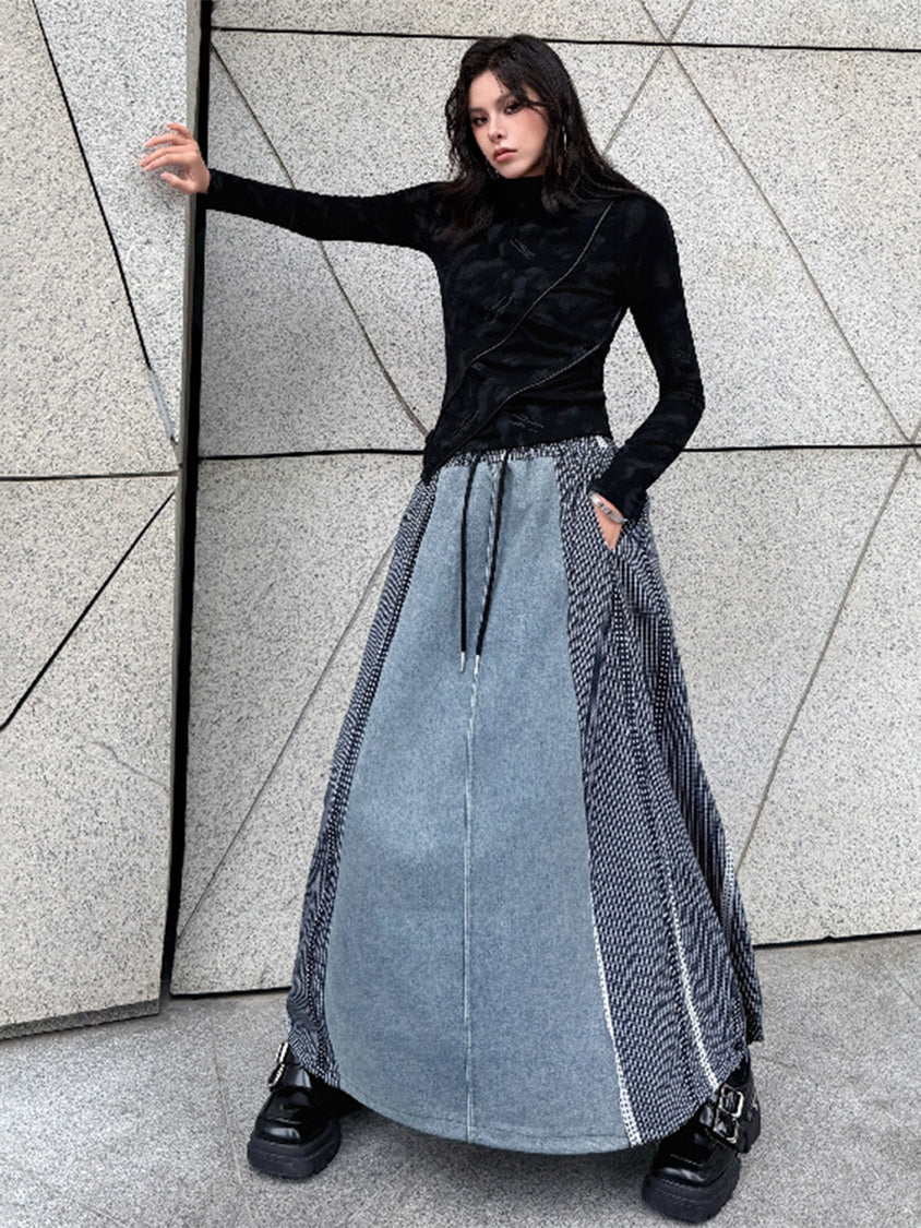 グラヴィティパネルロングスカート