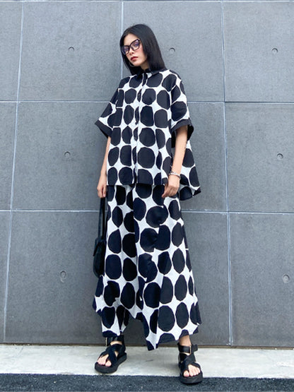 ドットブロックシャツ＆パンツ