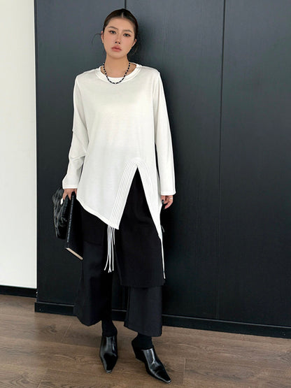 Mesh stitch top and skirt