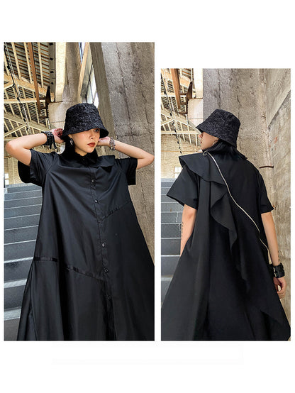 Scarf tie blouse and denim pants series 