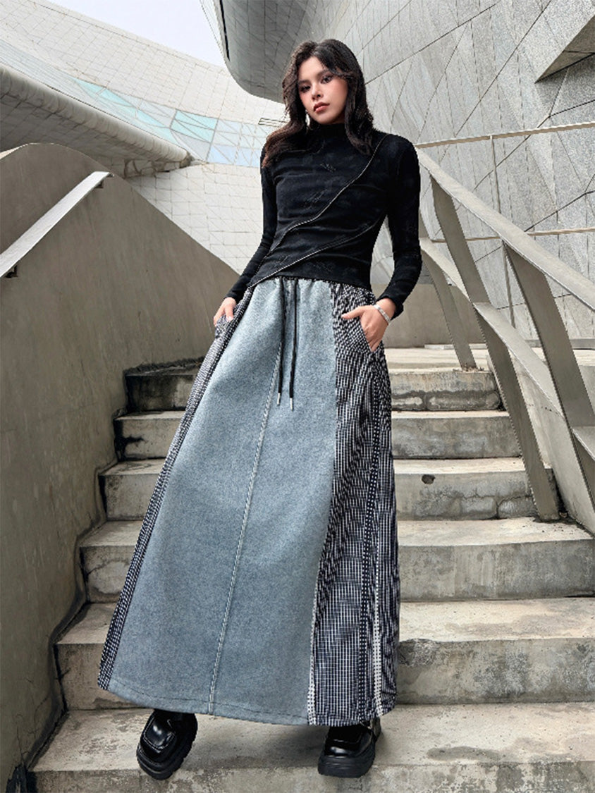 グラヴィティパネルロングスカート