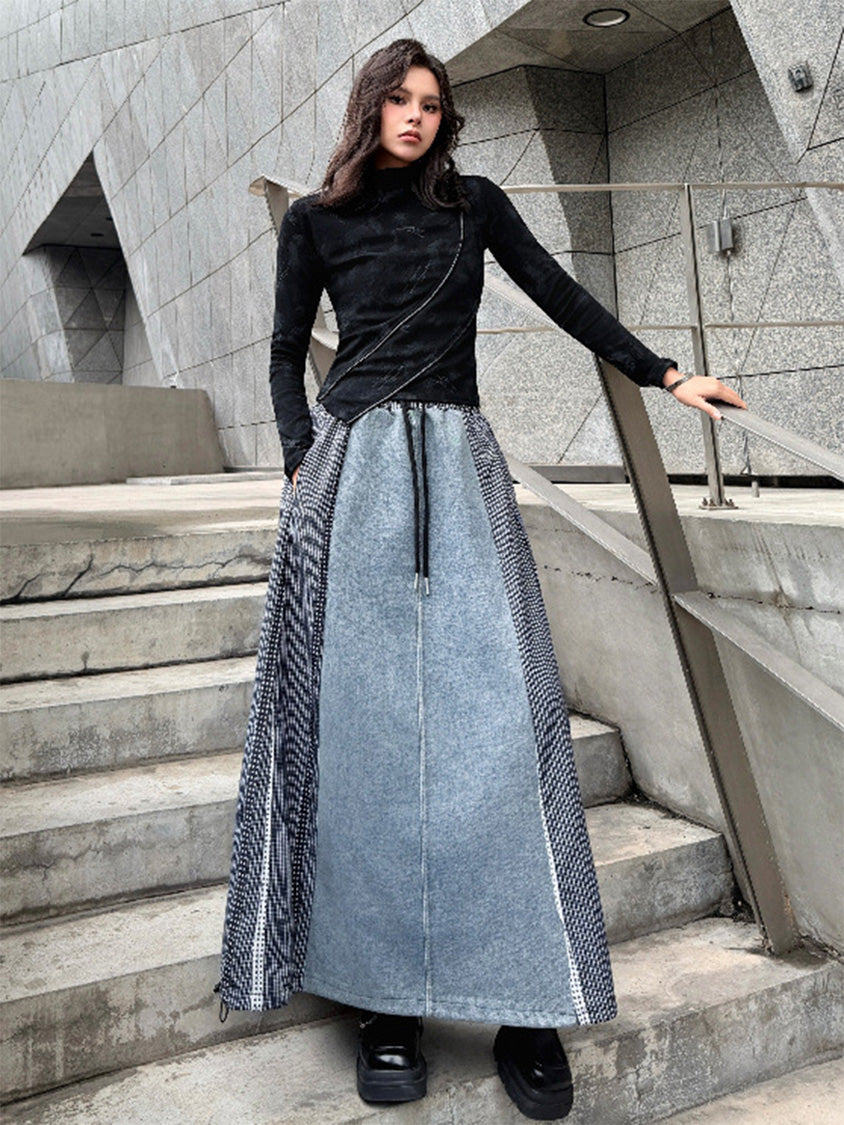 グラヴィティパネルロングスカート