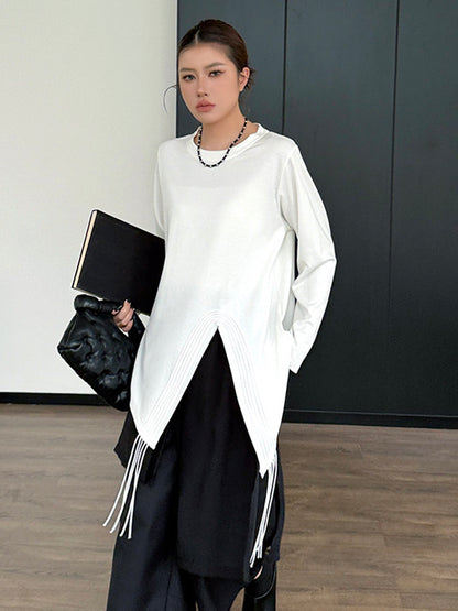 Mesh stitch top and skirt