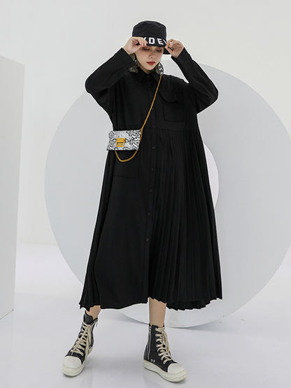 floating sleeve shirt dress