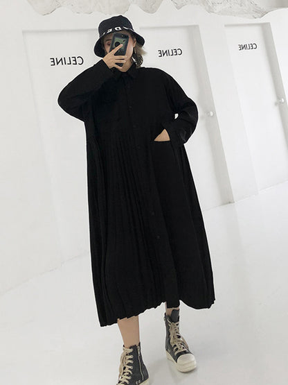 floating sleeve shirt dress