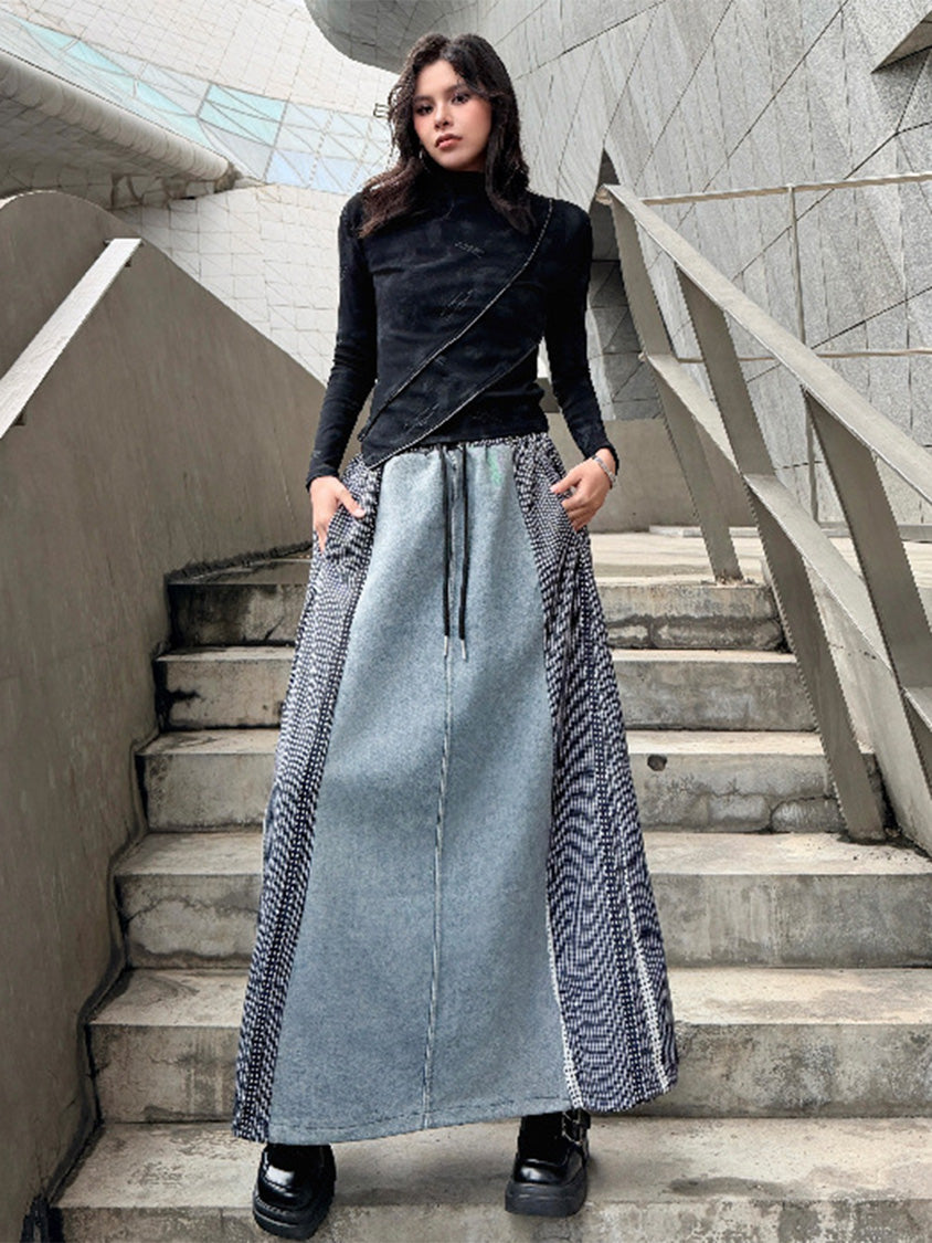 グラヴィティパネルロングスカート