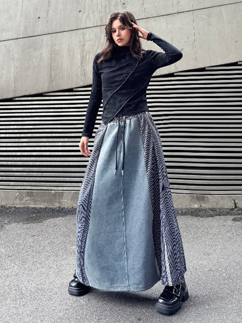 グラヴィティパネルロングスカート