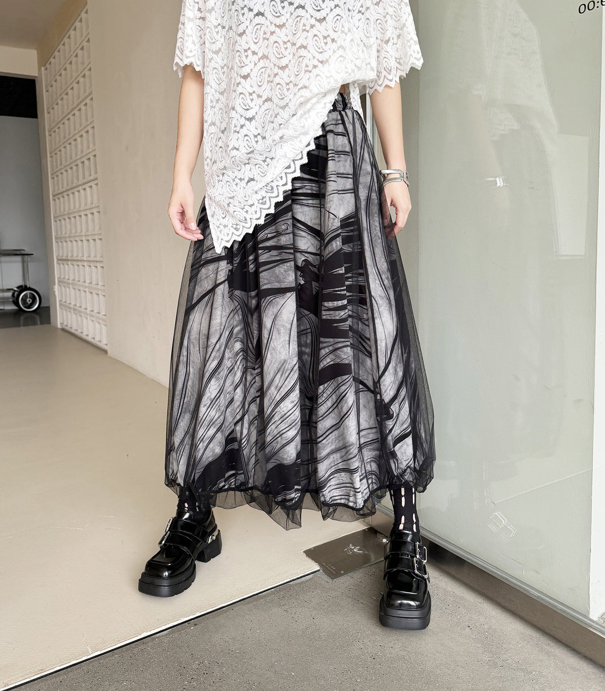 Scarf tie blouse and denim pants series 