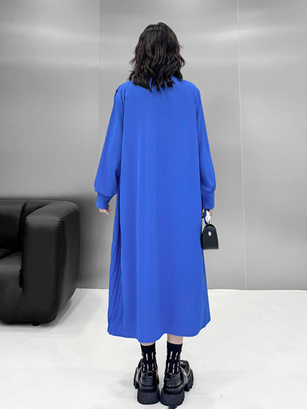 Scarf tie blouse and denim pants series 
