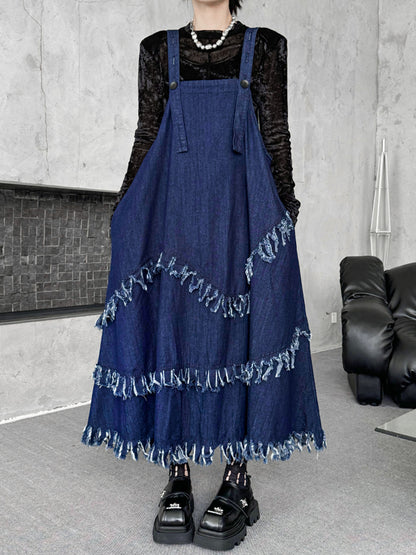 Scarf tie blouse and denim pants series 