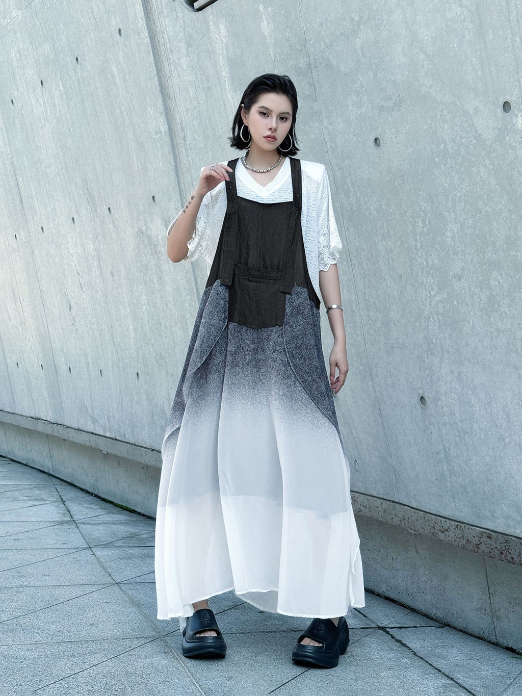 Gradient jumper dress 