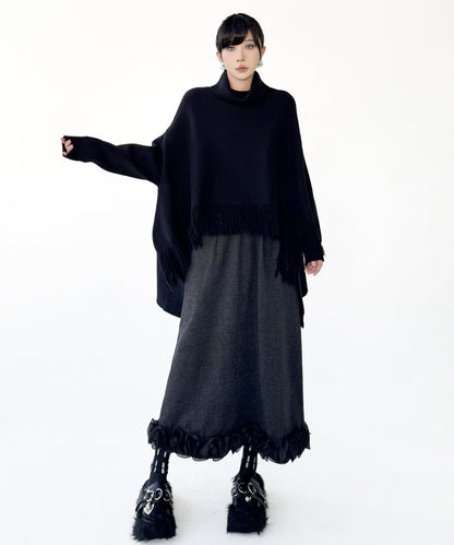 Mesh stitch top and skirt