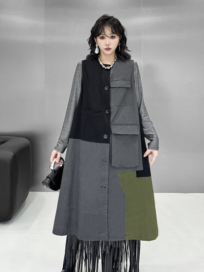Scarf tie blouse and denim pants series 