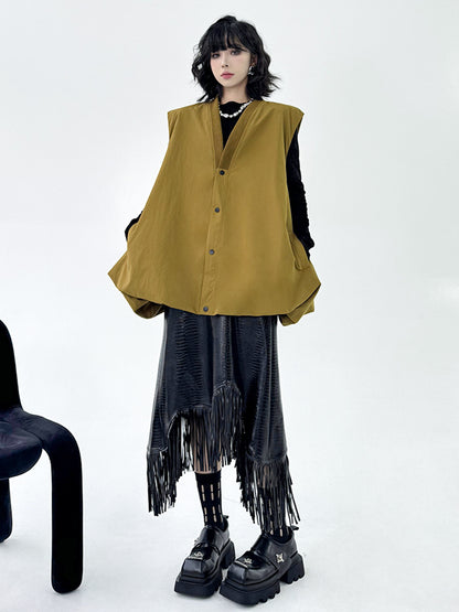 Scarf tie blouse and denim pants series 