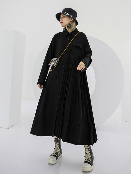 floating sleeve shirt dress