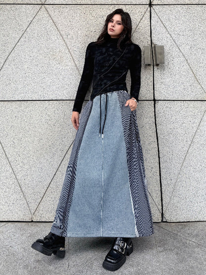 グラヴィティパネルロングスカート