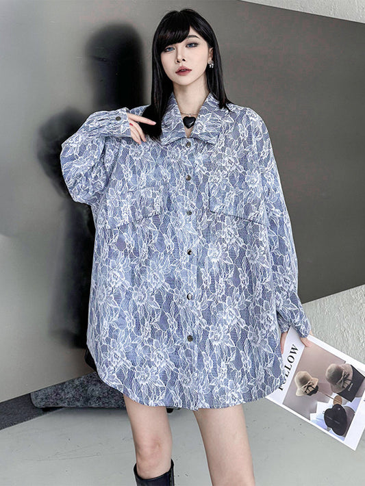 ブルームレースオーバーブラウス