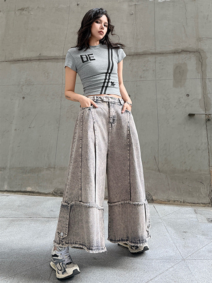 Mesh stitch top and skirt