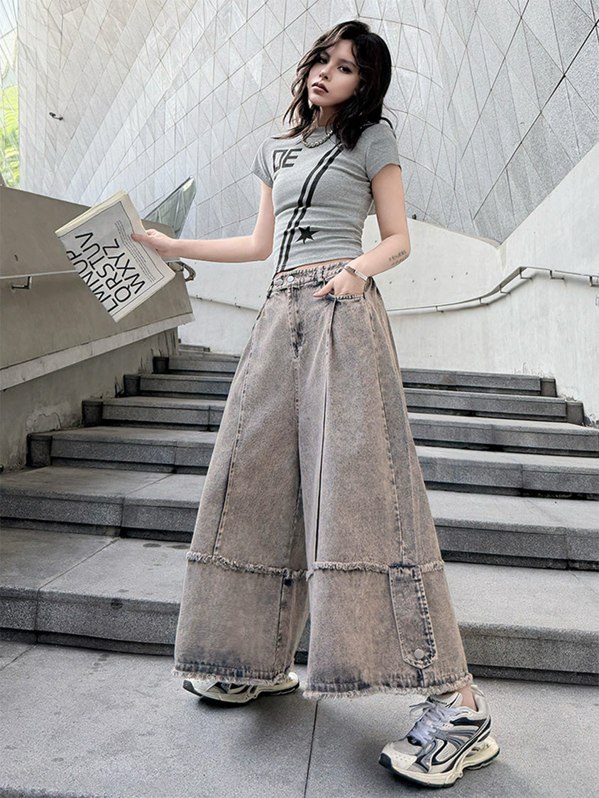 Mesh stitch top and skirt