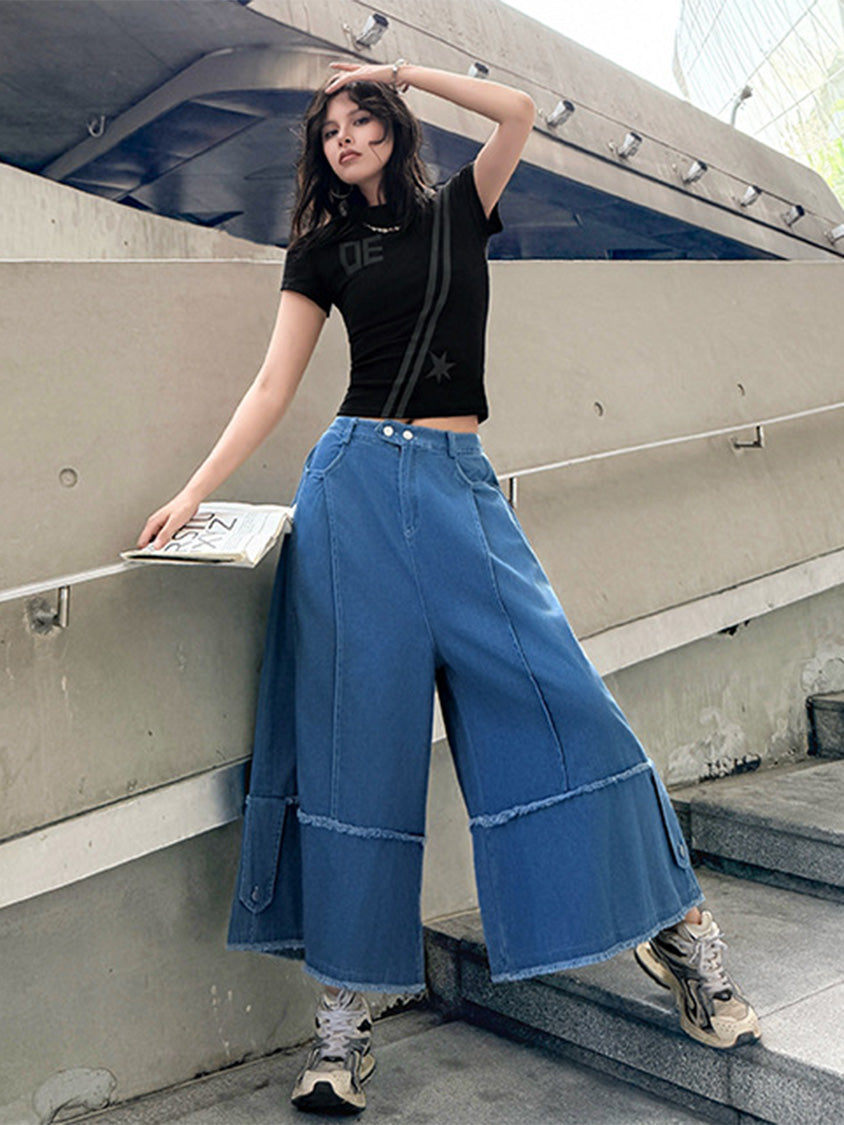 Mesh stitch top and skirt