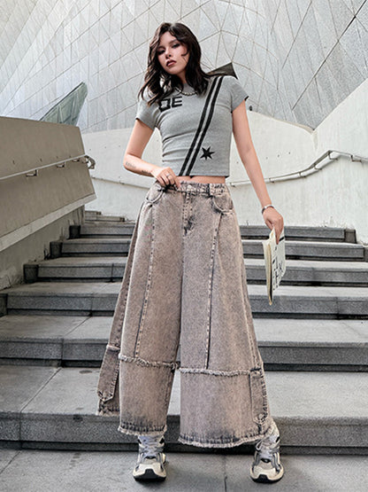 Mesh stitch top and skirt