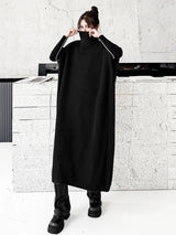 ハイネックリブニットロングベスト HTA-1166-16