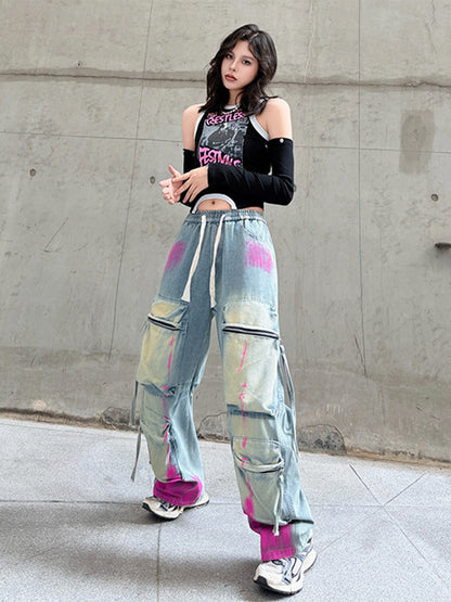 Mesh stitch top and skirt