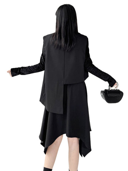 Mesh stitch top and skirt