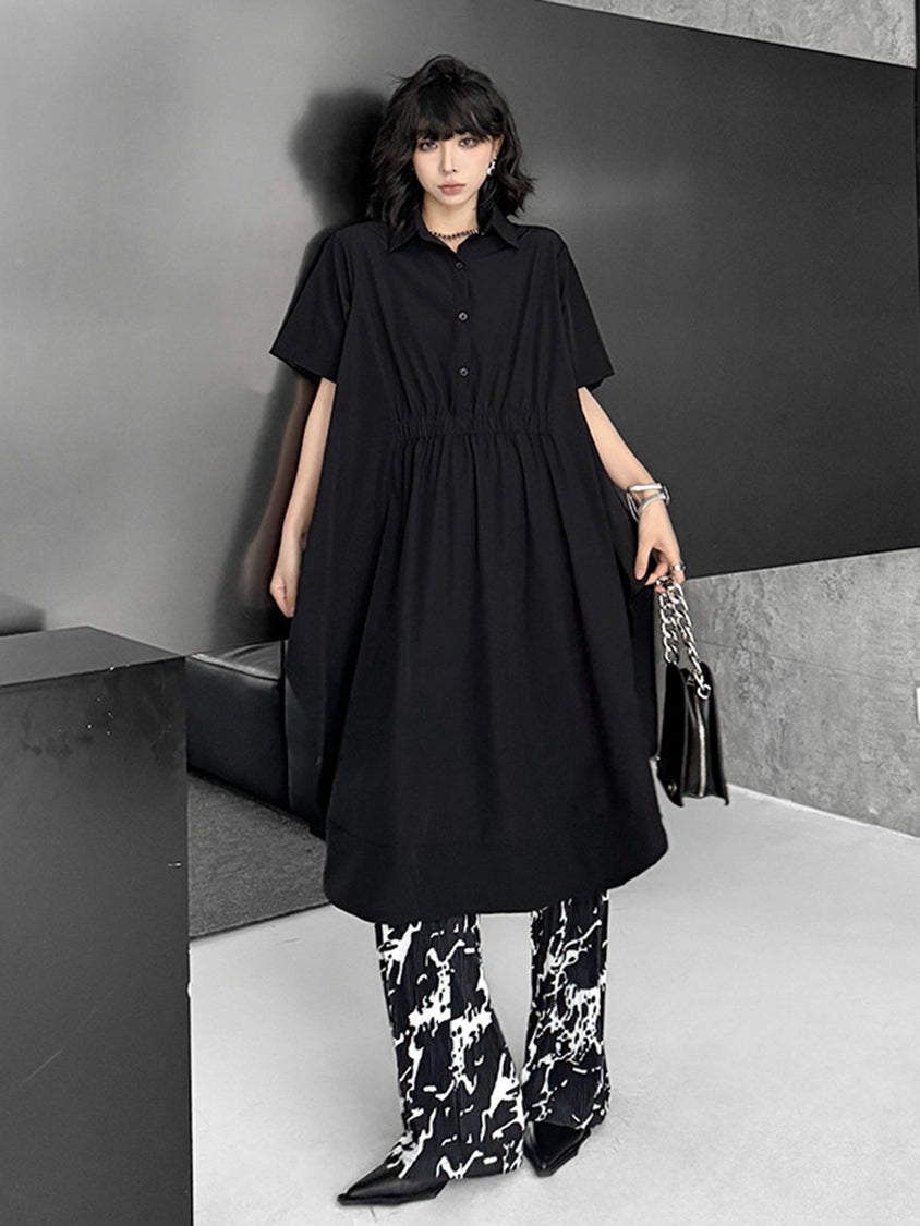 Balloon cut long blouse