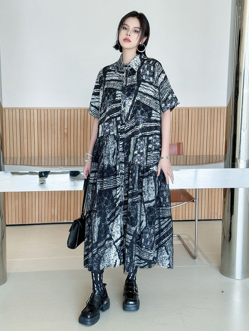 Graphic Drop Shirt Dress