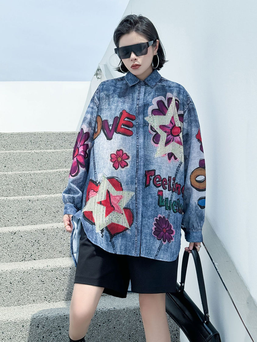 Feeling Lucky Flower Blouse