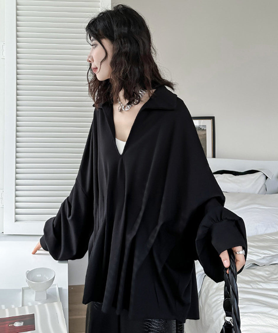 V-neck dolman sleeve top