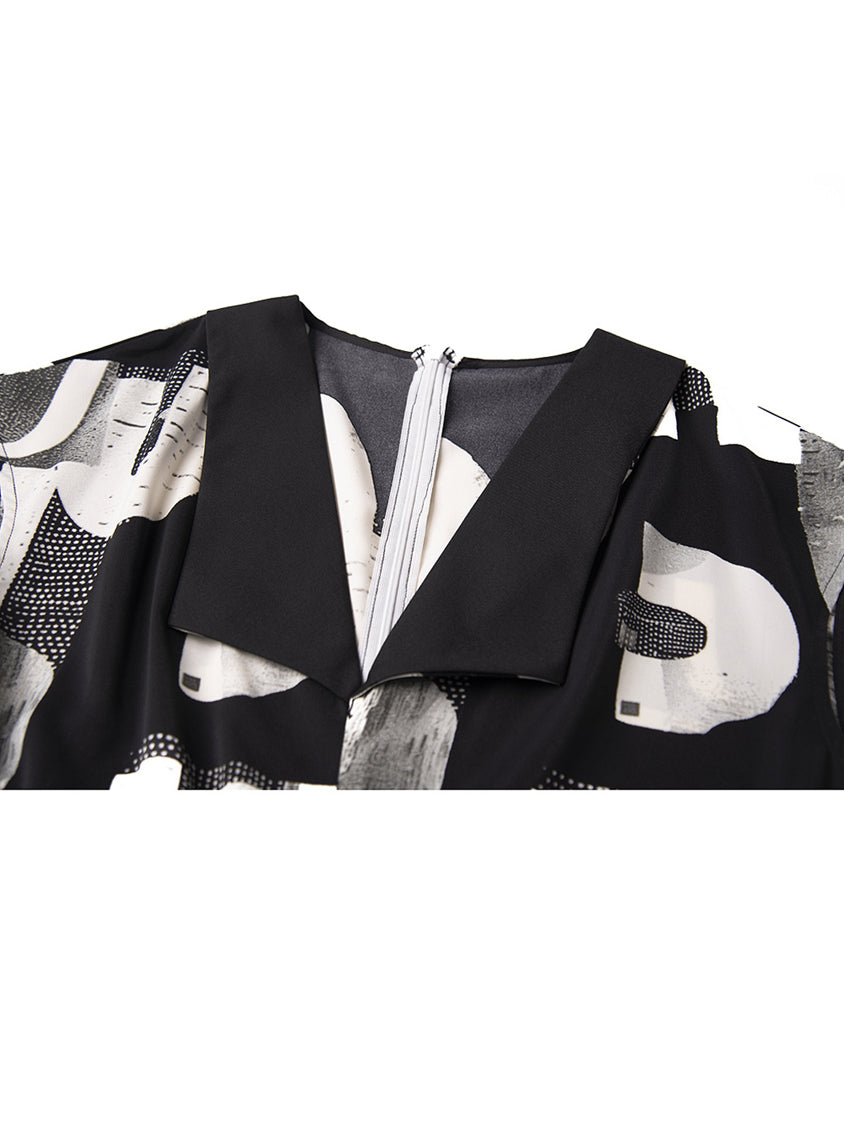 Monochrome Geo Jumpsuit