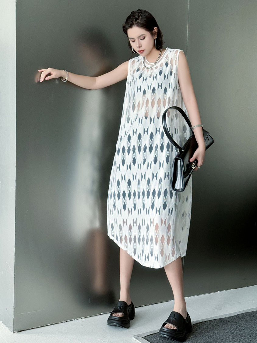 Diamond Mesh Dress