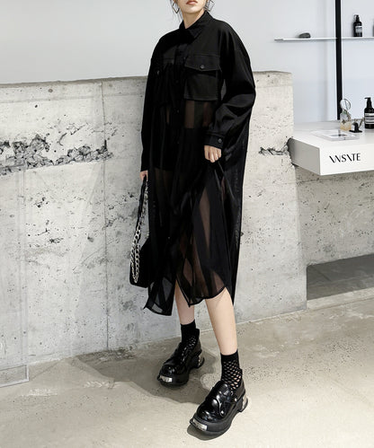 splicing lace dress