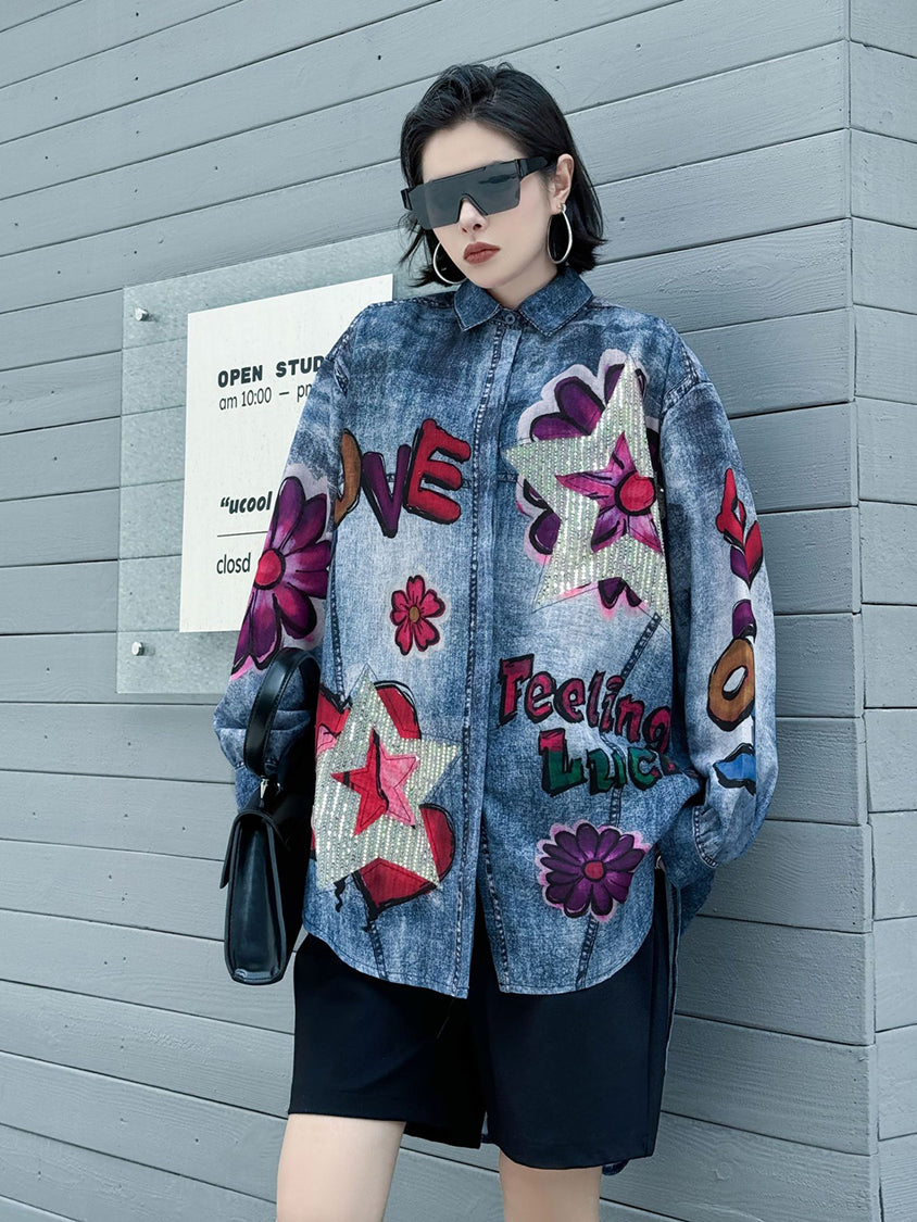 Feeling Lucky Flower Blouse